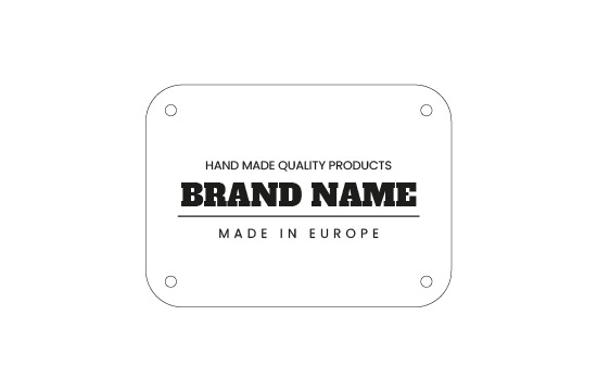 Mākslīgās ādas etiķetes Modelis EP-M123