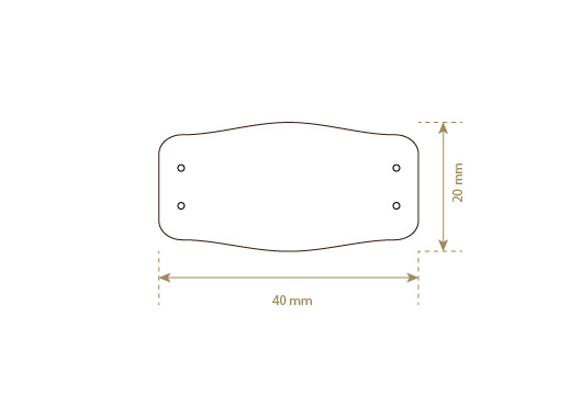 Īstās ādas etiķetes Modelis EP-M14