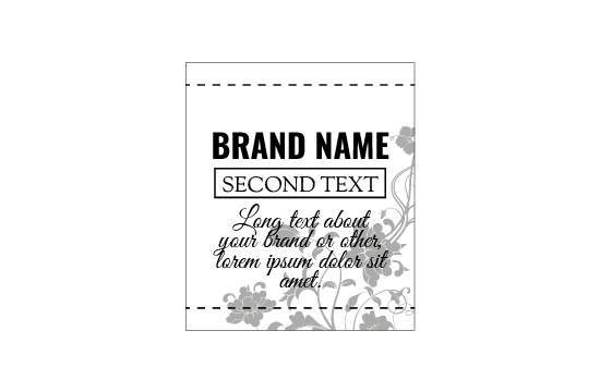 Mākslīgās ādas etiķetes Modelis EP-M141