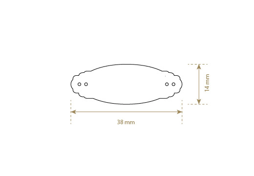 Īstās ādas etiķetes Modelis EP-M2