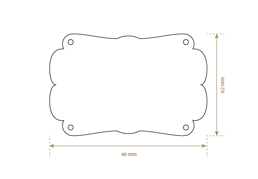 Īstās ādas etiķetes Modelis EP-M42