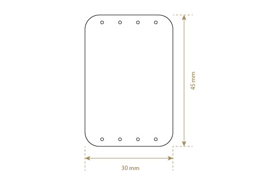 Īstās ādas etiķetes Modelis EP-M6