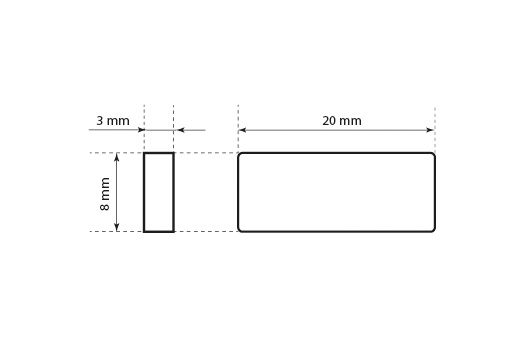 Plastmasas plombas drēbēm Modelis ST-M123