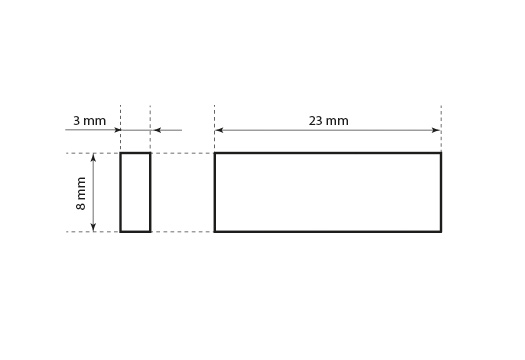 Plastmasas plombas drēbēm Modelis ST-M150