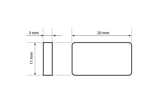 Plastmasas plombas drēbēm Modelis ST-M193