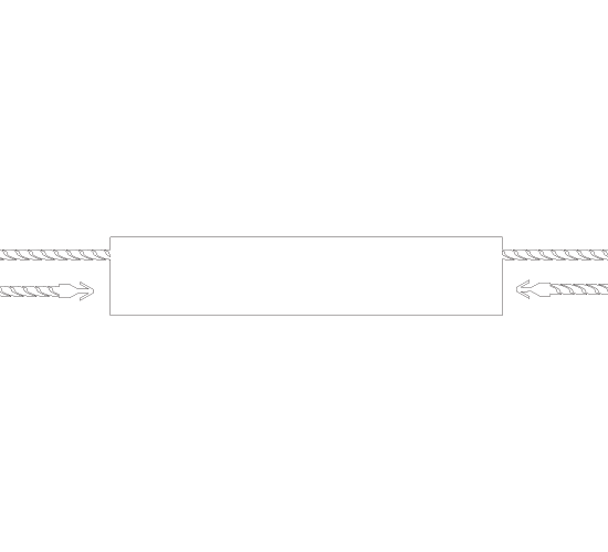 Plastmasas plombas drēbēm Modelis ST-M208