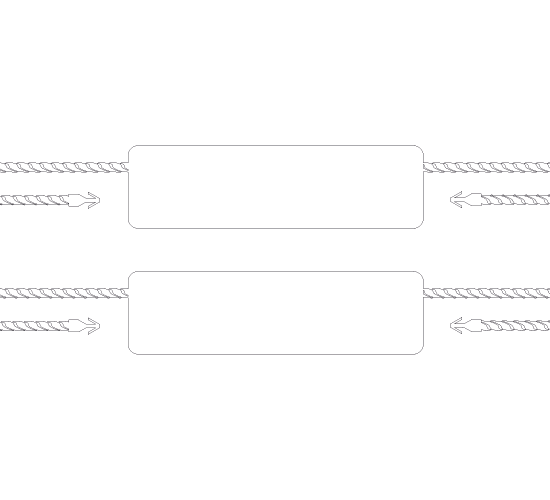 Plastmasas plombas drēbēm Modelis ST-M241