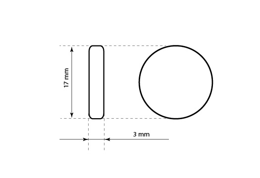 Plastmasas plombas drēbēm Modelis ST-M53