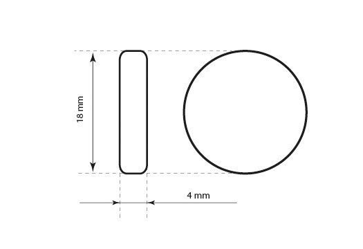 Plastmasas plombas drēbēm Modelis ST-M90