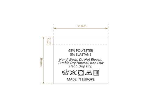 Mazgāšanas kopšanas etiķete Modelis TC-M194