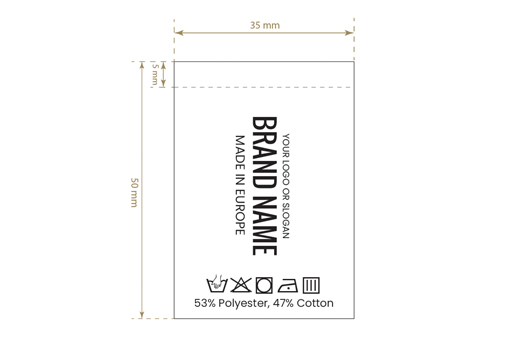 Mazgāšanas kopšanas etiķete Modelis TC-M196