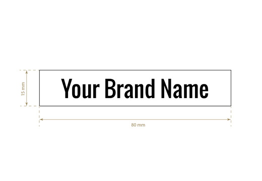 Drukātas tekstila etiķetes Regular Style Modelis TL-M2