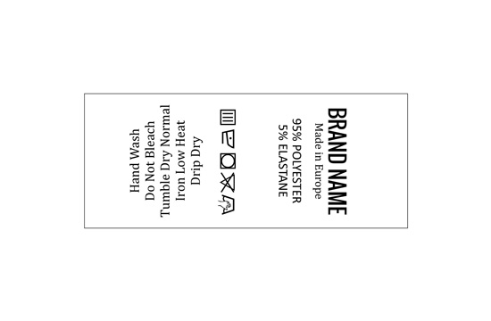 Mazgāšanas kopšanas etiķete Modelis TC-M25