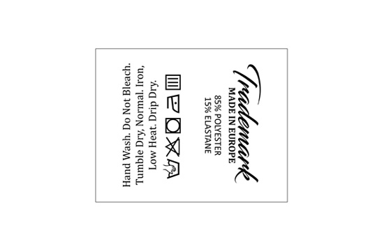 Mazgāšanas kopšanas etiķete Modelis TC-M334