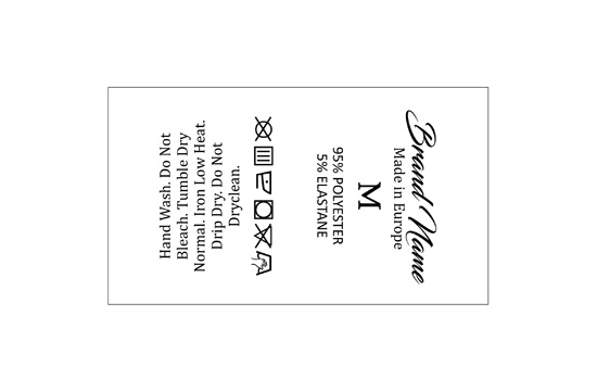 Mazgāšanas kopšanas etiķete Modelis TC-M336