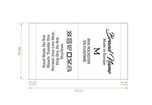 Mazgāšanas kopšanas etiķete Modelis TC-M336