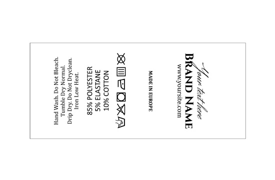 Mazgāšanas kopšanas etiķete Modelis TC-M338