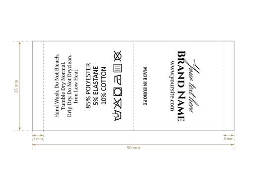 Mazgāšanas kopšanas etiķete Modelis TC-M338