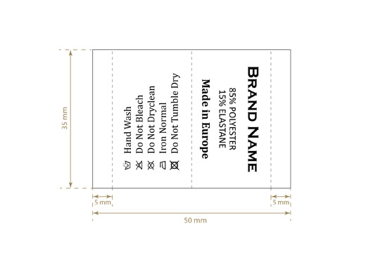 Mazgāšanas kopšanas etiķete Modelis TC-M39