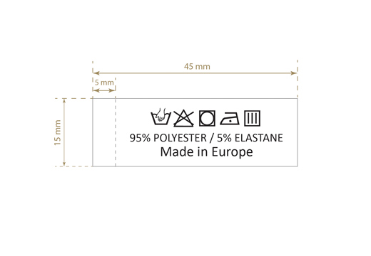 Mazgāšanas kopšanas etiķete Modelis TC-M407