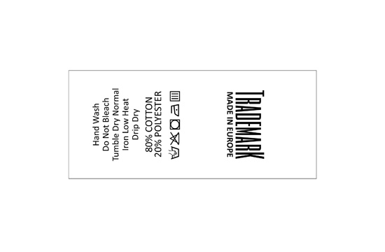 Mazgāšanas kopšanas etiķete Modelis TC-M43