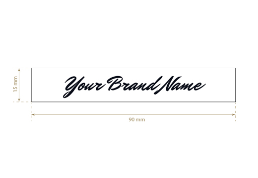 Drukātas tekstila etiķetes Long Style Modelis TL-M6