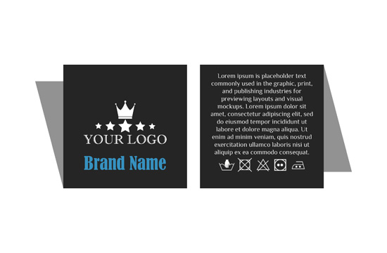 Austas etiķetes Scarce Style Modelis WL-M44