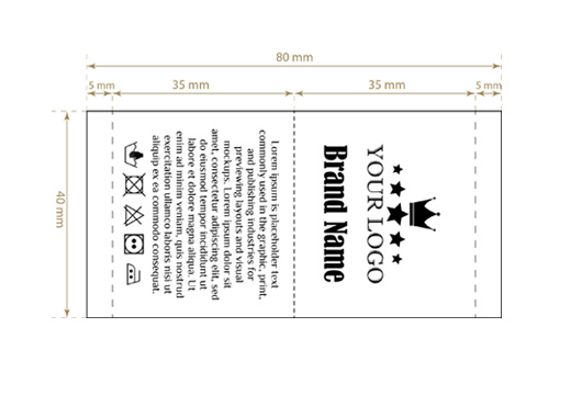 Austas etiķetes Scarce Style Modelis WL-M44